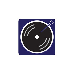 phonograph record color icon