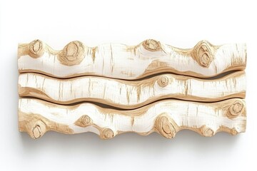 Stacked birch logs,  natural wood grain