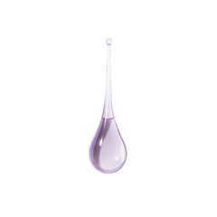Lavender Essential Oil Droplet Falling - Purity and Serenity