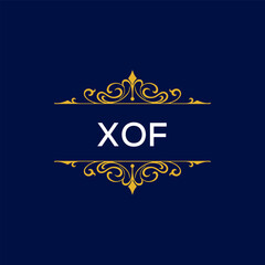 XOF  Letter Initial Logo Design Template Vector Illustration