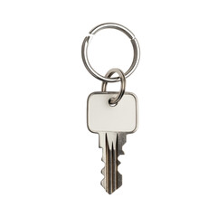 Set of house keys on silver keyring, symbolizing security and home