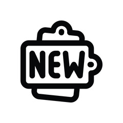 new line icon. Clean and minimalist vector icon for websites, mobile apps, presentations, and logos. Fully scalable and customizable for any project.