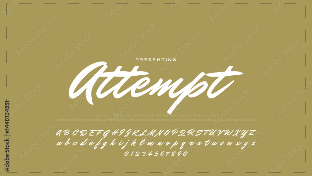 Poster hand drawn vector alphabet. modern monoline signature script font. elegant signature font. best alph