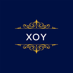 XOY Letter Initial Logo Design Template Vector Illustration