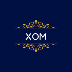 XOM Letter Initial Logo Design Template Vector Illustration