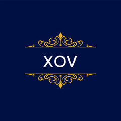 XOV Letter Initial Logo Design Template Vector Illustration