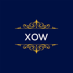 XOW Letter Initial Logo Design Template Vector Illustration