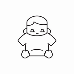 Baby child icon vector sign