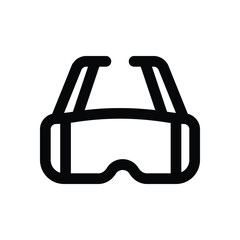 glasses line icon. Clean and minimalist vector icon for websites, mobile apps, presentations, and logos. Fully scalable and customizable for any project.