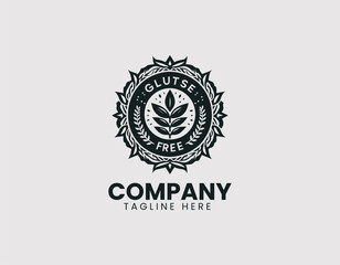 Fototapeta premium Gluten Free Product Symbol Vector Logo Design