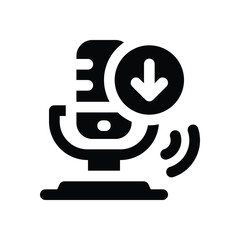 download glyph icon. Strong and solid vector icon for websites, mobile interfaces, presentations, and visual branding. High quality and easy to edit.