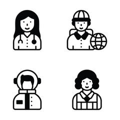 Check out our premium collection depicting people glyph icons