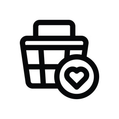 add to favorite line icon. Clean and minimalist vector icon for websites, mobile apps, presentations, and logos. Fully scalable and customizable for any project.