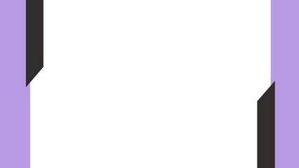 パープルとブラックのラインフレーム