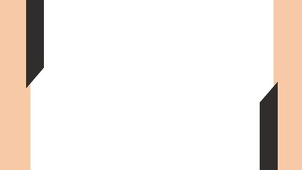 オレンジとブラックのラインフレーム