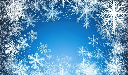 Winter Snowflake Background Design