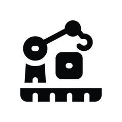 lifter glyph icon. Strong and solid vector icon for websites, mobile interfaces, presentations, and visual branding. High quality and easy to edit.