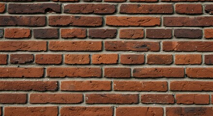 Obraz premium Red Brick Wall Texture Detailed Architectural Surface