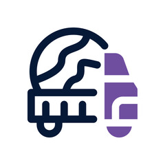 international shipping duotone icon. Sleek and modern vector icon for websites, mobile apps, marketing materials, and corporate design. Fully scalable and ready to use.