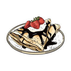 crepes,vector