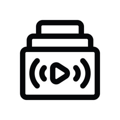 chapter line icon. Clean and minimalist vector icon for websites, mobile apps, presentations, and logos. Fully scalable and customizable for any project.