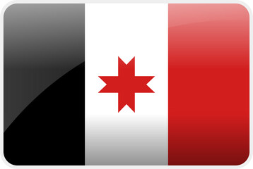 Flag Icon of Udmurtia Country,National Vector Flag Iconic Symbol and Colors of Udmurtia flag