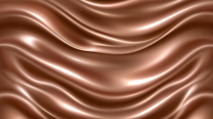 Fototapeta premium A rich, luxurious abstract pattern of draped, bronze-toned silk.