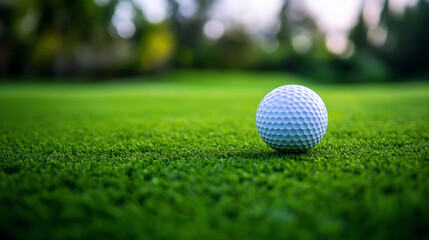 Obraz premium golf ball on green grass