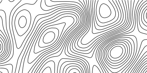 ;Topography grid contour map on white background, Topographic contour lines map seamless pattern. modern graphic topo diagram black line drawing geometric paper art design.