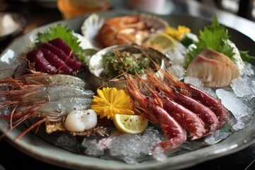 Raw fish sashimi from South Korea