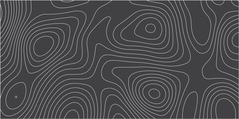 Simple Line Abstract Topographical Map