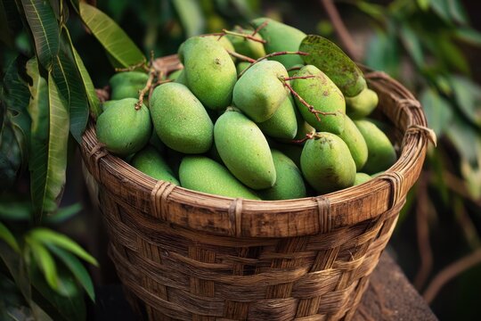 Raw green mango known as aam or kairi in India offers health benefits and is rich in vitamins It s used in chutneys aam panna and pickles