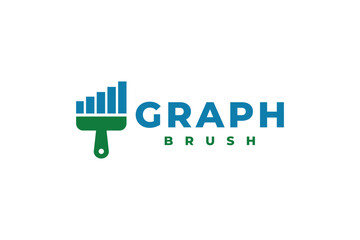 graph paint brush logo