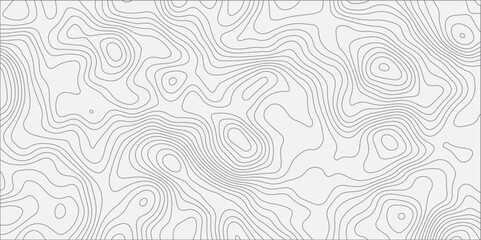 ;Topography grid contour map on white background, Topographic contour lines map seamless pattern. modern graphic topo diagram black line drawing geometric paper art design.
