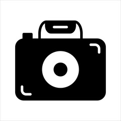 Camera icon. flat illustration of vector icon on white background