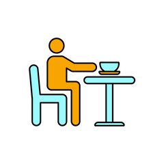 Fototapeta premium breakfast icons symbol vector elements for infographic web