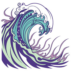 Colorful Liquid Wave Abstract Design