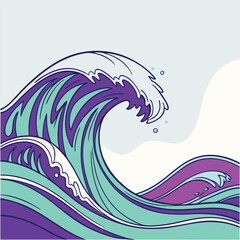 Colorful Liquid Wave Abstract Design