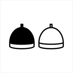 Sun hat line icon set. linear style sign for mobile concept and web design. Panama hat outline vector icon. Symbol, logo illustration. Vector graphics