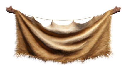 Ancient Fur Artifact: An evocative illustration of a historic fur pelt, offering a glimpse into the past, exuding a rustic charm and telling a story of history, craftmanship.