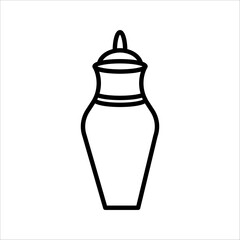 Antique vases outline icon. linear style sign for mobile concept and web design. Museum clay vase simple line vector icon. Symbol, logo illustration. Pixel perfect vector graphics