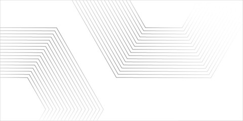 Abstract white and gray color geometric dynamic lines pattern transparent background design.