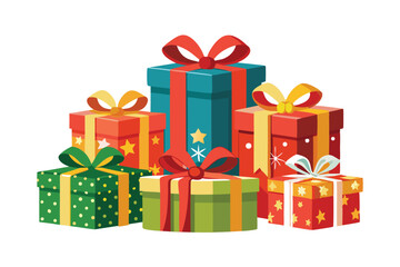 vector illustration of christmas gifts