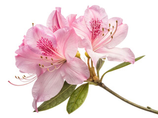 Obraz premium Rhododendron flower blooms beautifully with delicate pink petals and vibrant details, showcasing nature elegance and charm
