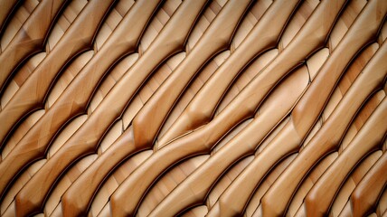 Seamless woven rattan texture background with detailed natural pattern, warm and inviting