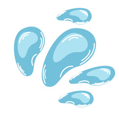 water drops set
