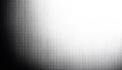 Halftone Grid Pattern Black and White Gradient