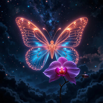 ligthing calar batterfuly