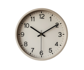wall clock isolated on transparent background, Generative Ai