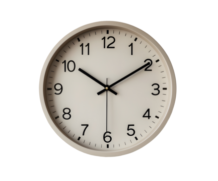 wall clock isolated on transparent background, Generative Ai